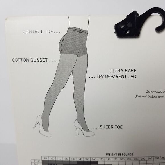 MeMoi Control Top Black Pantyhose - Picture 2 of 6